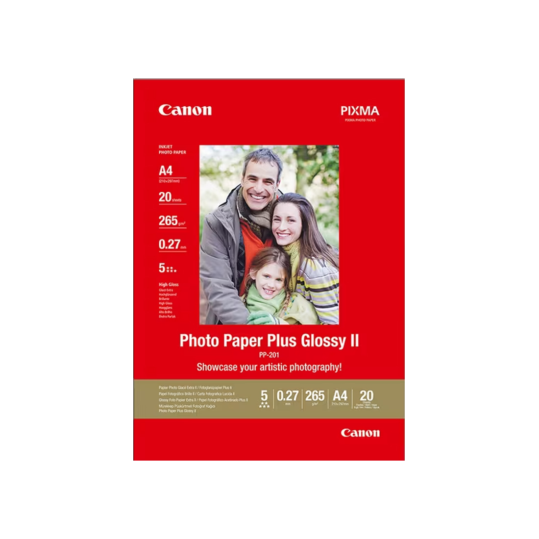 Глянцевая фотобумага Canon PP-201 Plus Glossy II A4, 20 шт.