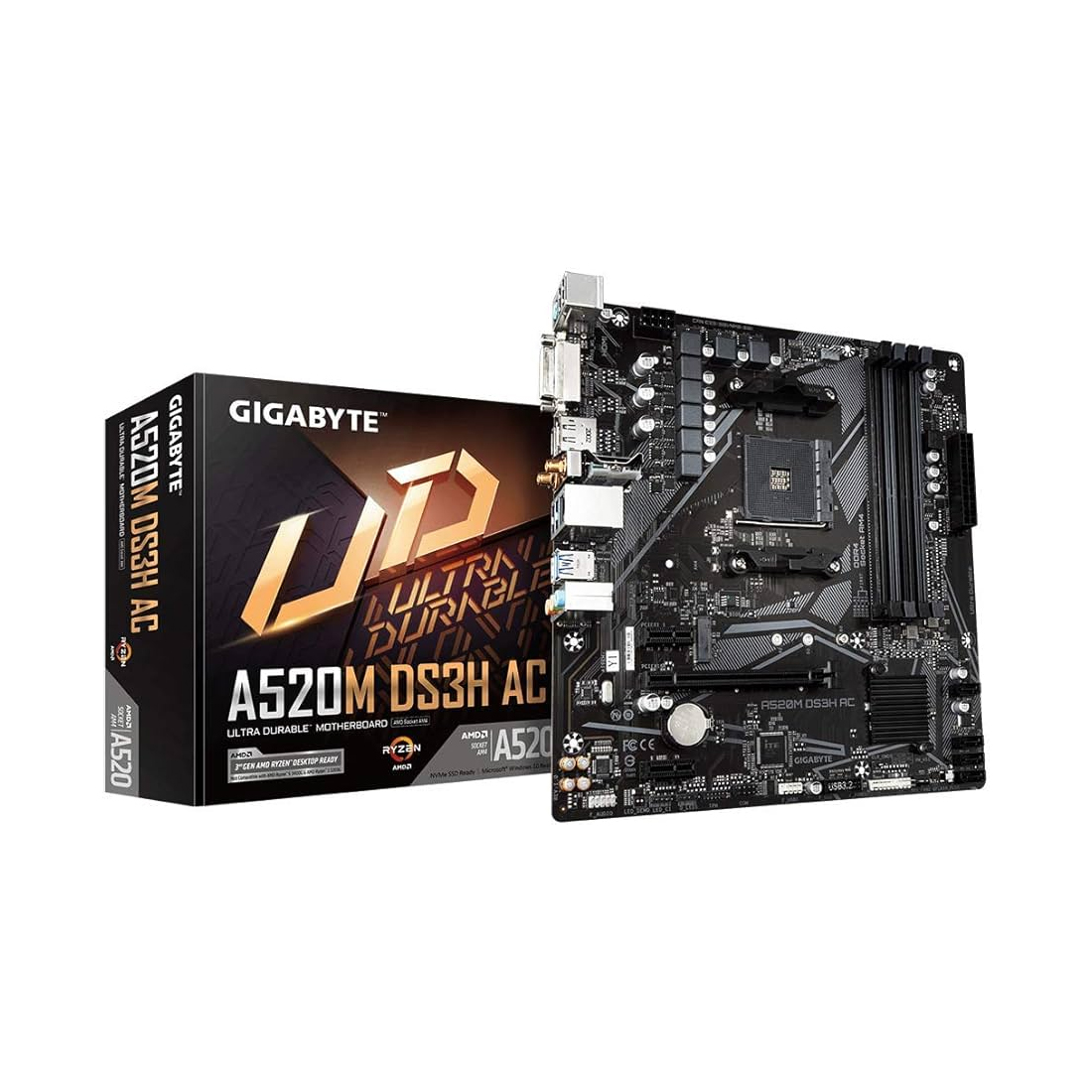 Материнская плата Gigabyte A520M DS3H AC