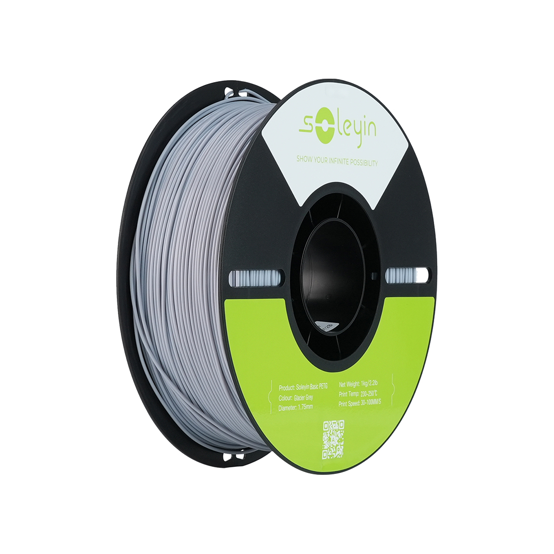 Филамент для 3D-печати Creality Soleyin Basic PETG 3301030166 (ледниковый серый)