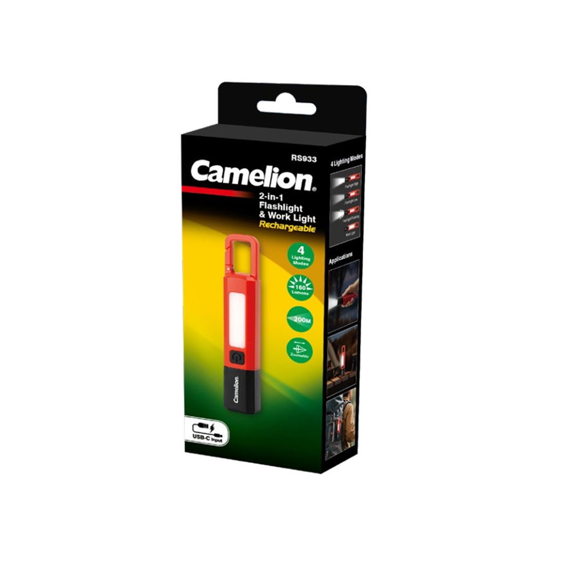 Фонарь перезаряжаемый Camelion RS933