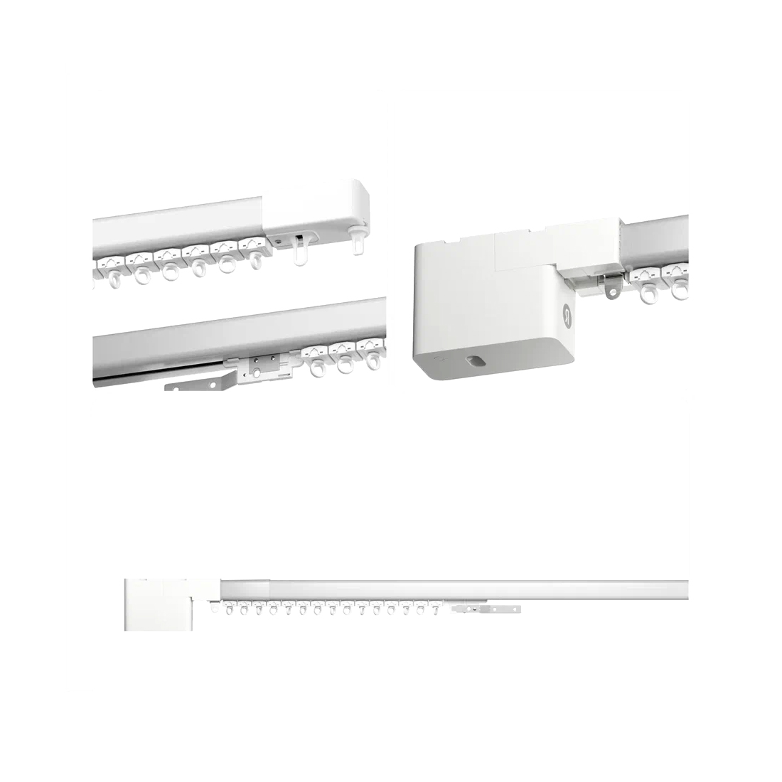 Умный карниз для штор Яндекс, длина 1,8-3 м, работает с Алисой, Zigbee
