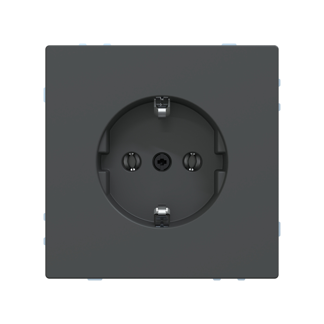 Розетка мех-м MERTEN MTN2301-6034 D-Life шторки винт.зажим антрацит
