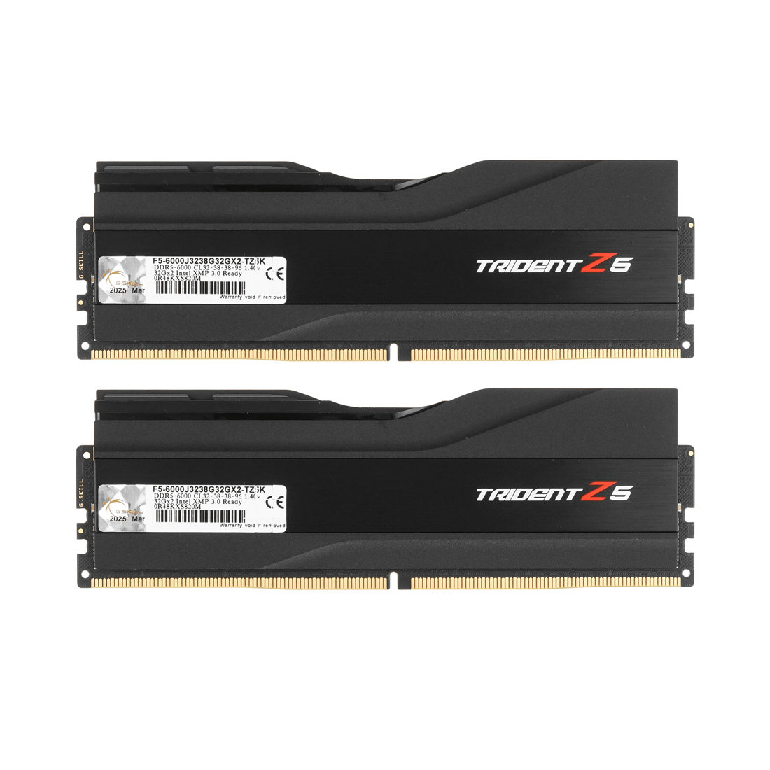 Комплект модулей памяти G.SKILL Trident Z5 F5-6000J3238G32GX2-TZ5K 64GB (Kit 2x32GB) 6000MHz