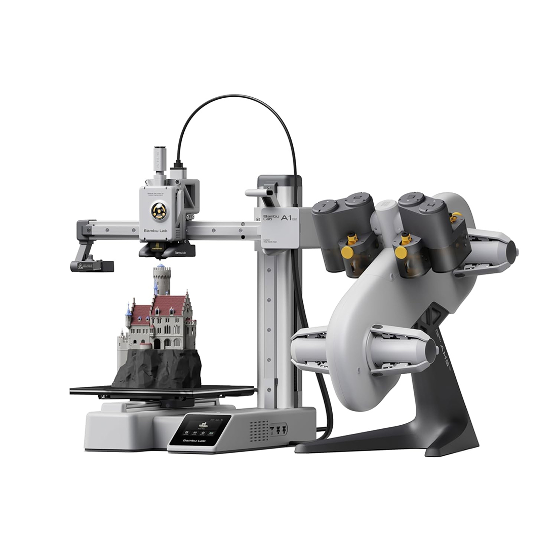 Филаментный 3D принтер Bambu Lab A1 mini-Combo-EU (PF002-M+SA005-EU)