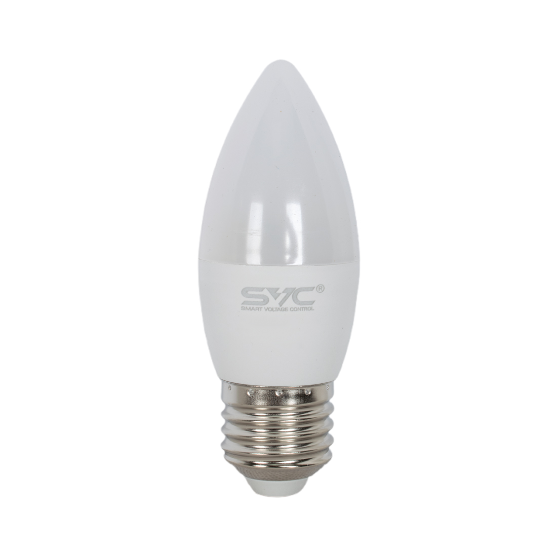Лампа светодиодная SVC LED C35-7W-E27-6500K Свеча Холодный
