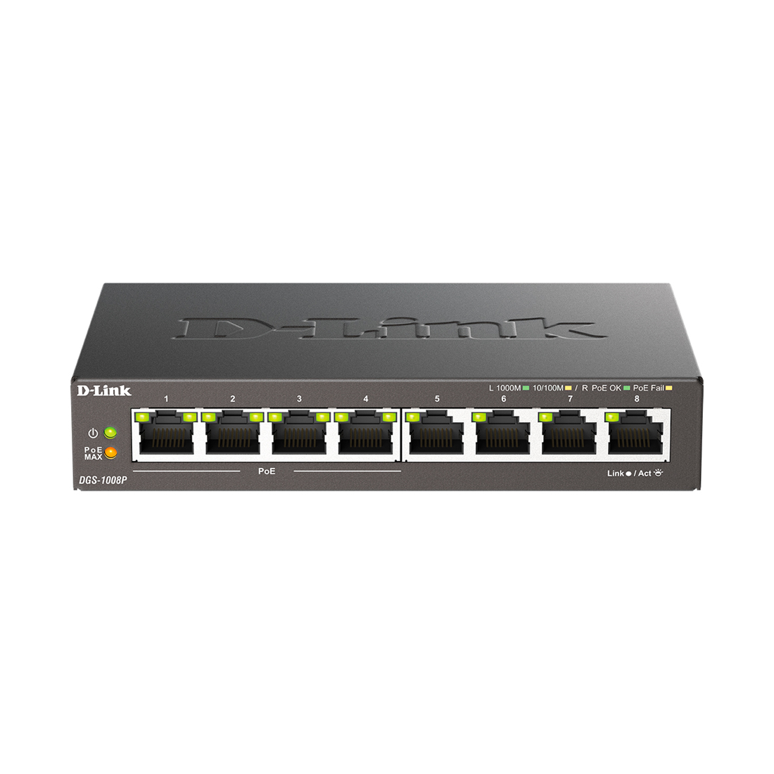 Коммутатор D-Link DGS-1008P/F3A