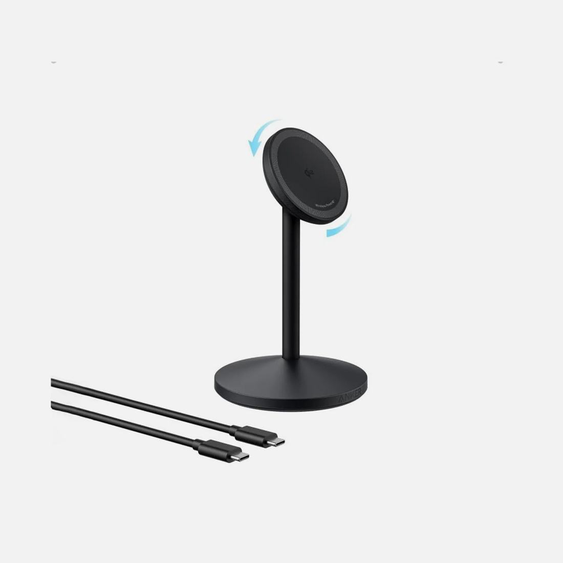 Беспроводное зарядное устройство Anker MagGo Single Stand (A25X1H11) Черный