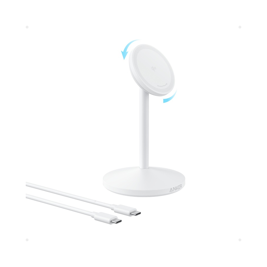 Беспроводное зарядное устройство Anker MagGo (Single Stand) (A25X1H21) Белый