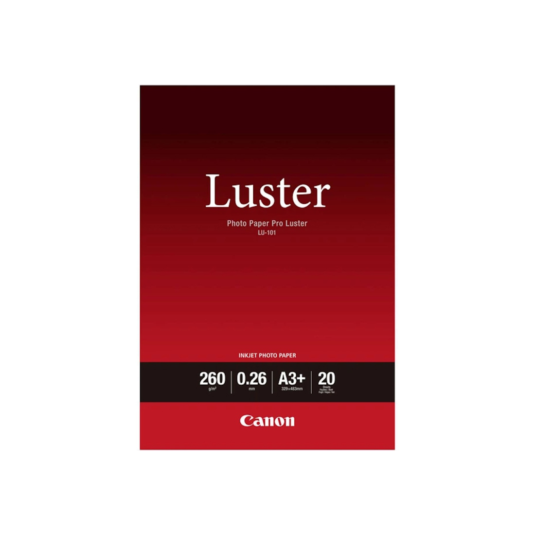 Глянцевитая фотобумага Canon LU-101 Pro Luster A3+ 20 шт.