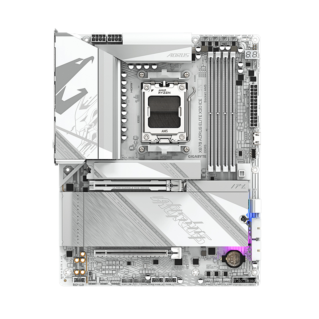 Материнская плата Gigabyte X870 AORUS ELITE X3D ICE
