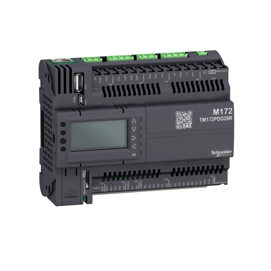 ПЛК М172 SE TM172PDG28R, M172 дисплей 28 I/O ETH 2 MODBUS