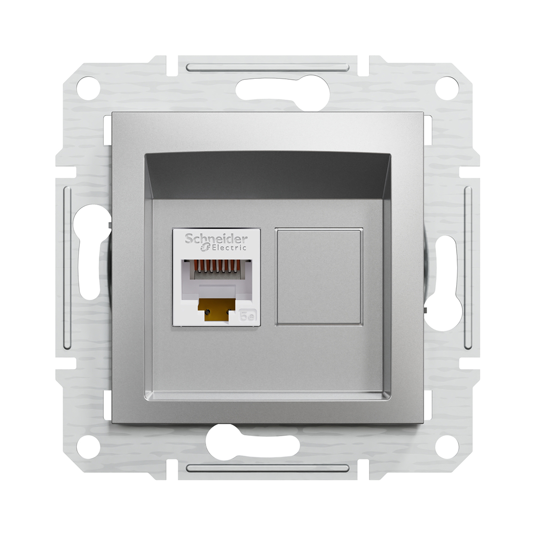 Розетка компьютерная SE EPH4300161 Asfora RJ45 кат.5e механизм алюминий