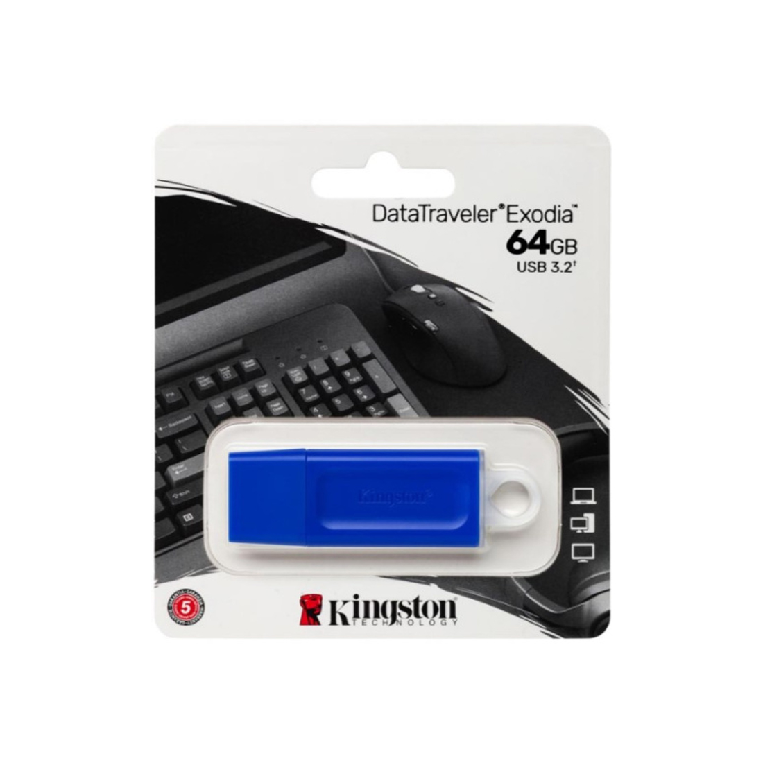 USB-накопитель Kingston KC-U2G64-7GB 64GB Синий