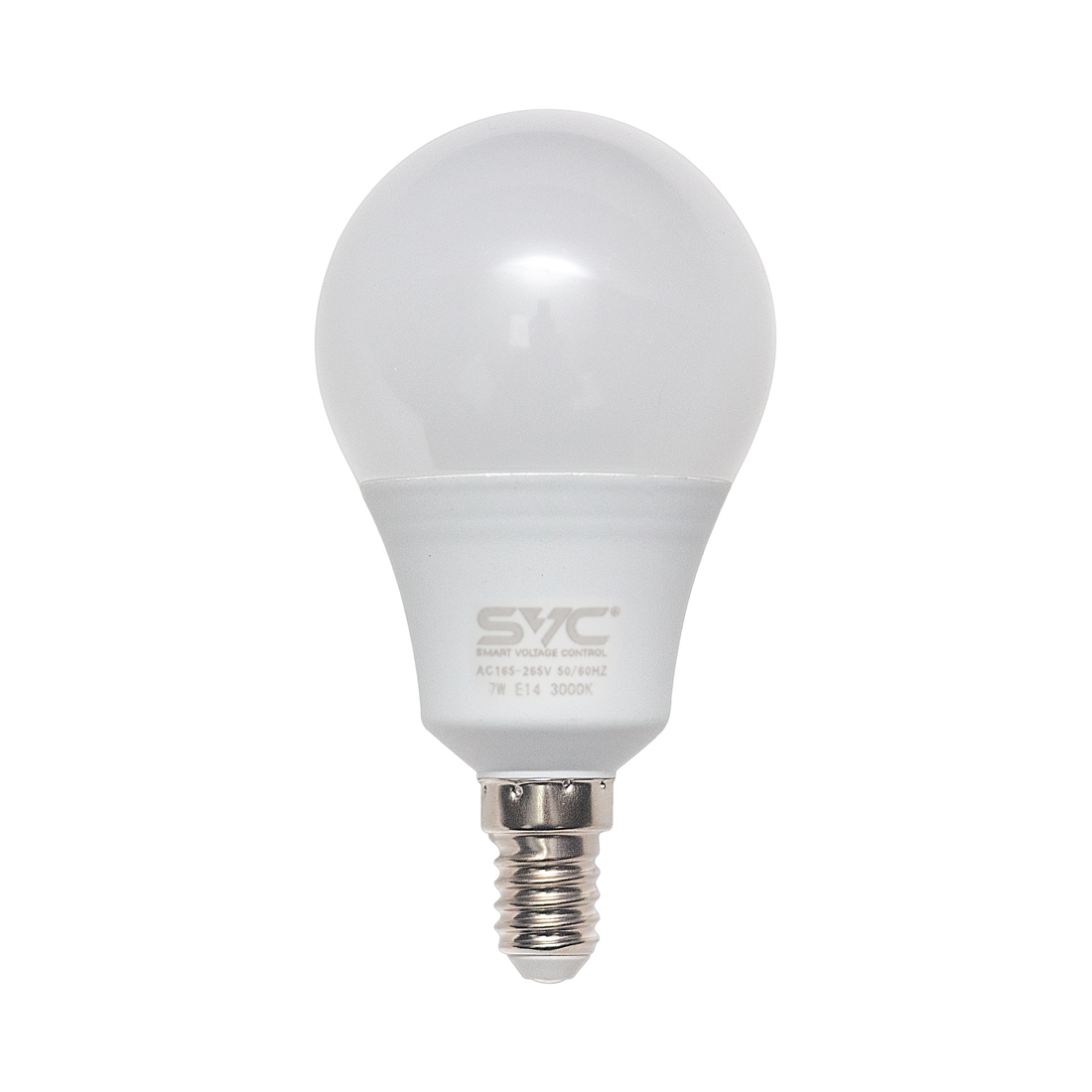 Эл. лампа светодиодная SVC LED G45-7W-E14-3000K, Тёплый