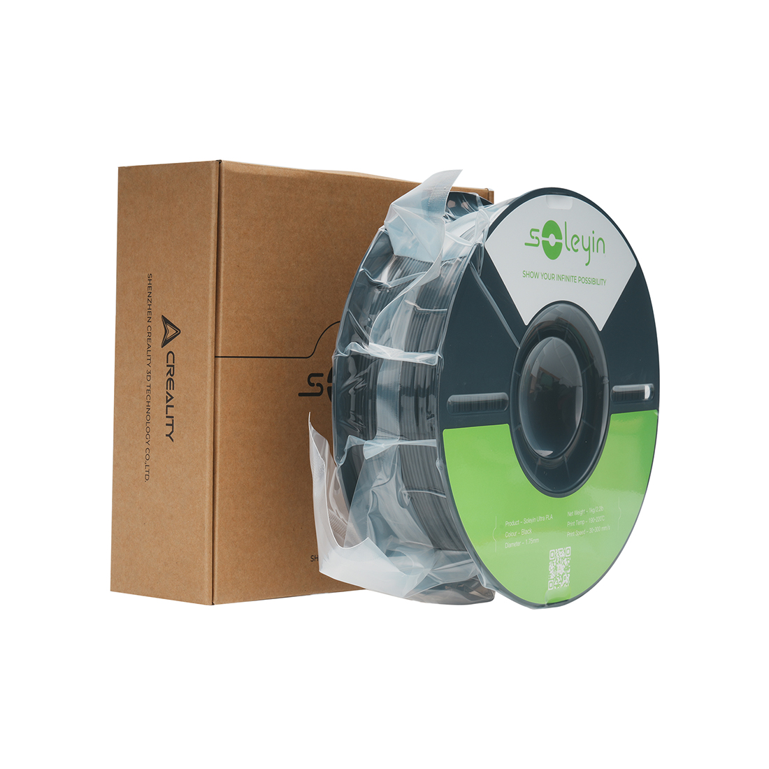 Филамент для 3D-печати Creality Soleyin Ultra PLA 3301010608 (чёрный)