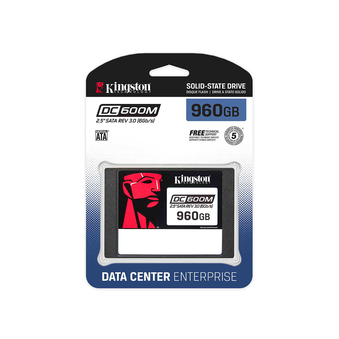 Твердотельный накопитель SSD Kingston SEDC600M/960G SATA 7мм