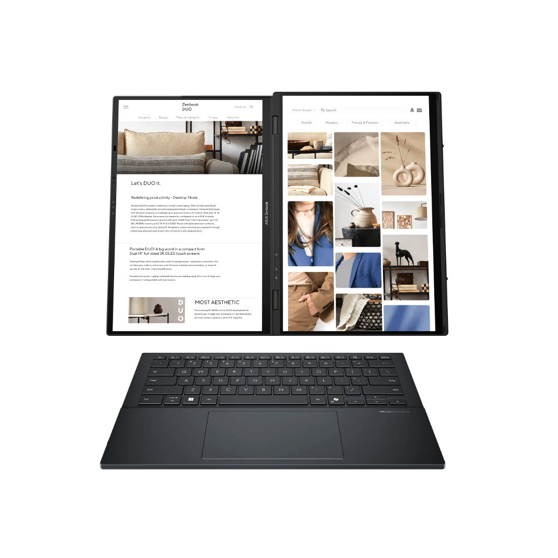 Ноутбук ASUS Zenbook Duo UX8406CA-QL453W 14" FHD+ 60Hz Core Ultra 7 255H 32GB 512GB Win11