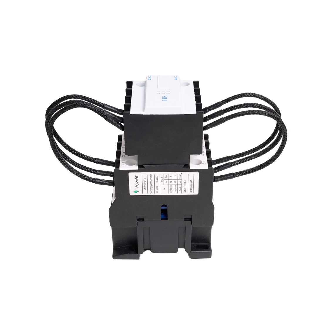 Контактор КРМ iPower CJ19-25A 10кВАр 1НО+1НЗ 230В