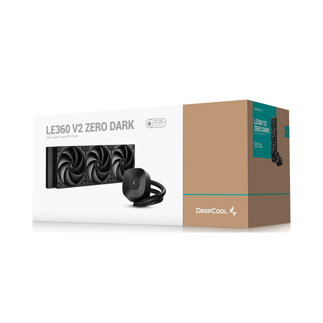 Кулер с водяным охлаждением Deepcool LE360 V2 ZERO DARK