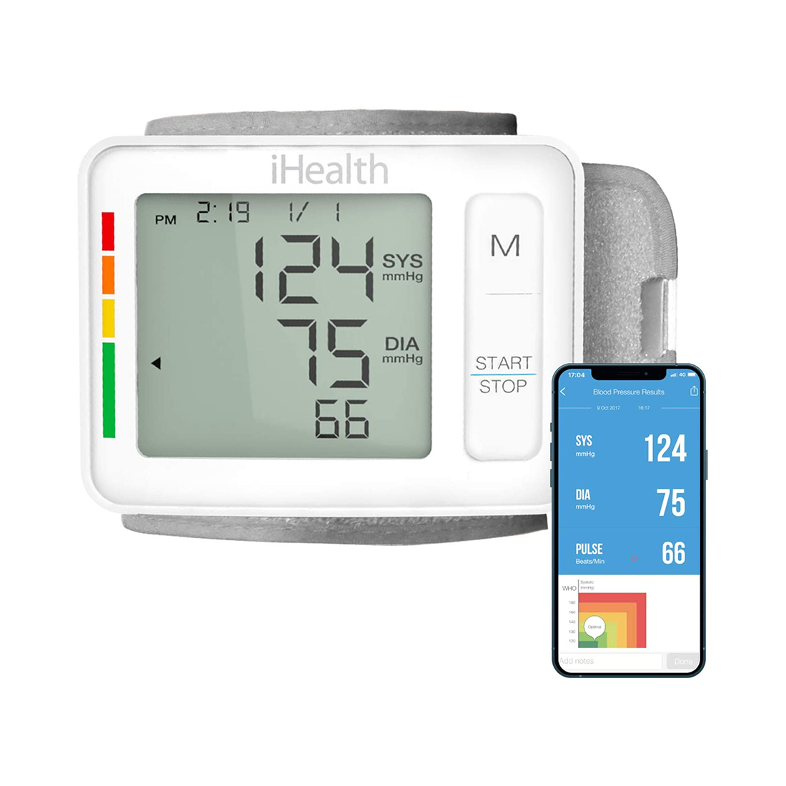 Умный наручный тонометр iHealth PUSH Wrist Smart Blood Pressure Monitor CONNECTABLE